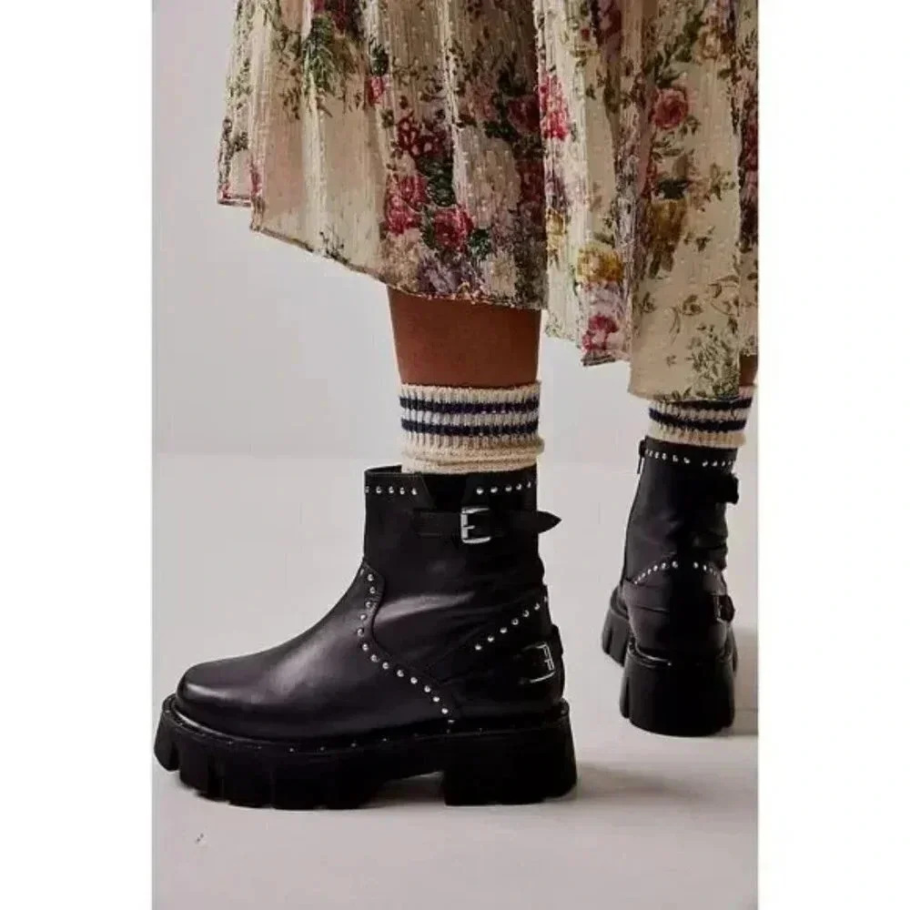Free People Ludlow Moto Boots